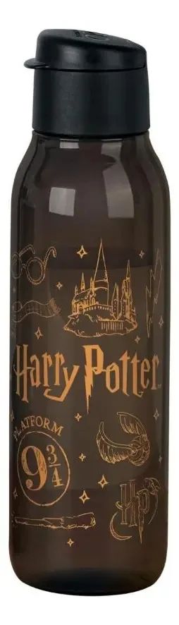 Garrafa de Água Eco Tupper® Harry Potter Tupperware 750ml Preto