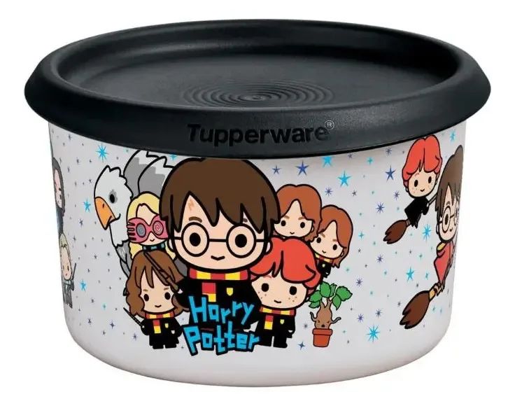 Pote Tupperware Mini Instantânea Mágica Harry Potter 575ml Colorido